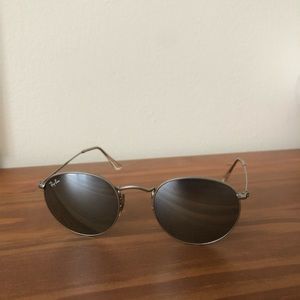 RAY BAN ROUND FLASH SUNGLASSES
